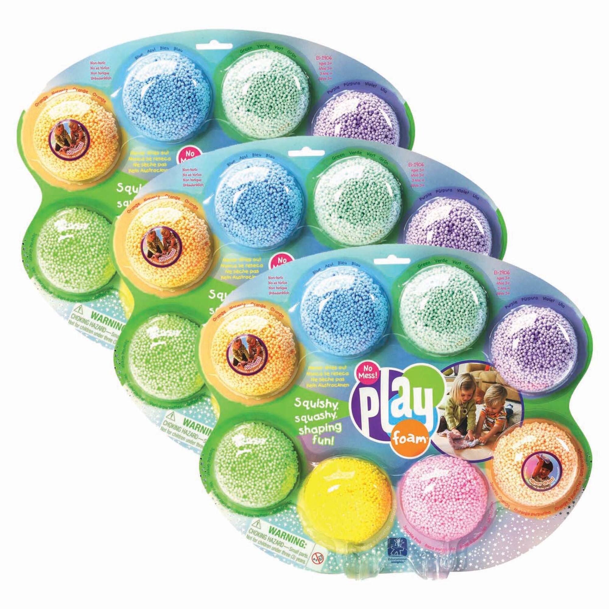 4 Packs: 3 Packs 8 ct. (96 total) Educational Insights® Playfoam®